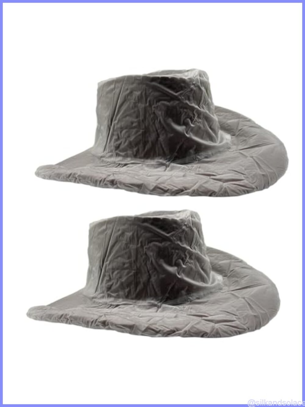 4 Pack Cowboy Hat Rain Covers PVC Waterproof Dust Protection